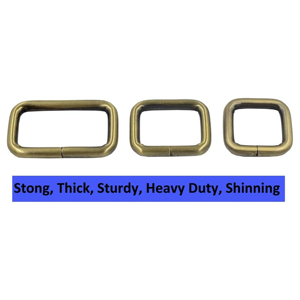 ห่วงทรงสี่เหลี่ยมโลหะตะขอทรงสี่เหลี่ยมผืนผ้าแบบแวววาวสำหรับสายรัดกระเป๋าอุปกรณ์เสริมปรับขนาดได้ - Product Image 6