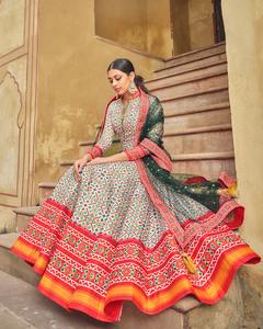 ชุดคลุม Anarkali สำหรับงานแต่งงานและงานปาร์ตี้สำหรับผู้หญิง - Product Image 6