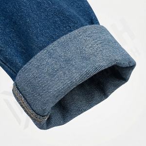 Veste en jean décontractée personnalisée pour hommes, grandes tailles, 100% coton, option logo sur le devant, respirante, veste d'hiver - Product Image 6