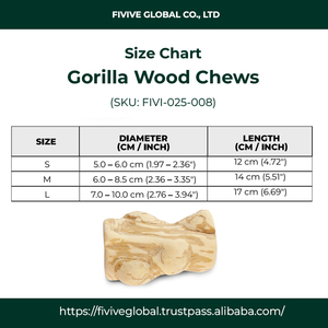 Juguete Masticable de Madera de Café y Madera de Gorila para Perros, al por Mayor, de Fabricante Vietnamita, Masticable Natural Duradero para Masticadores Fuertes y Cuidado Dental - Product Image 2