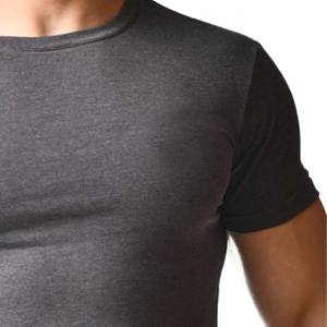 T-shirt de sport de couleur unie de haute qualité vêtements de sport actifs pour Streetwear mèche course entraînement Sport Fitness T-shirt pour hommes - Product Image 2