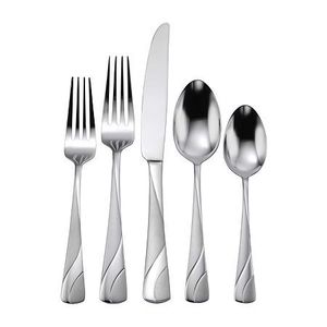 กระจกขัดเงาจับตา Flatware โลหะสแตนเลสชุดเครื่องเงินซุปเปอร์นํามาใช้ใหม่ขายส่งชุดช้อนส้อมที่น่าตื่นตาตื่นใจพร้อมฝาปิด - Product Image 2