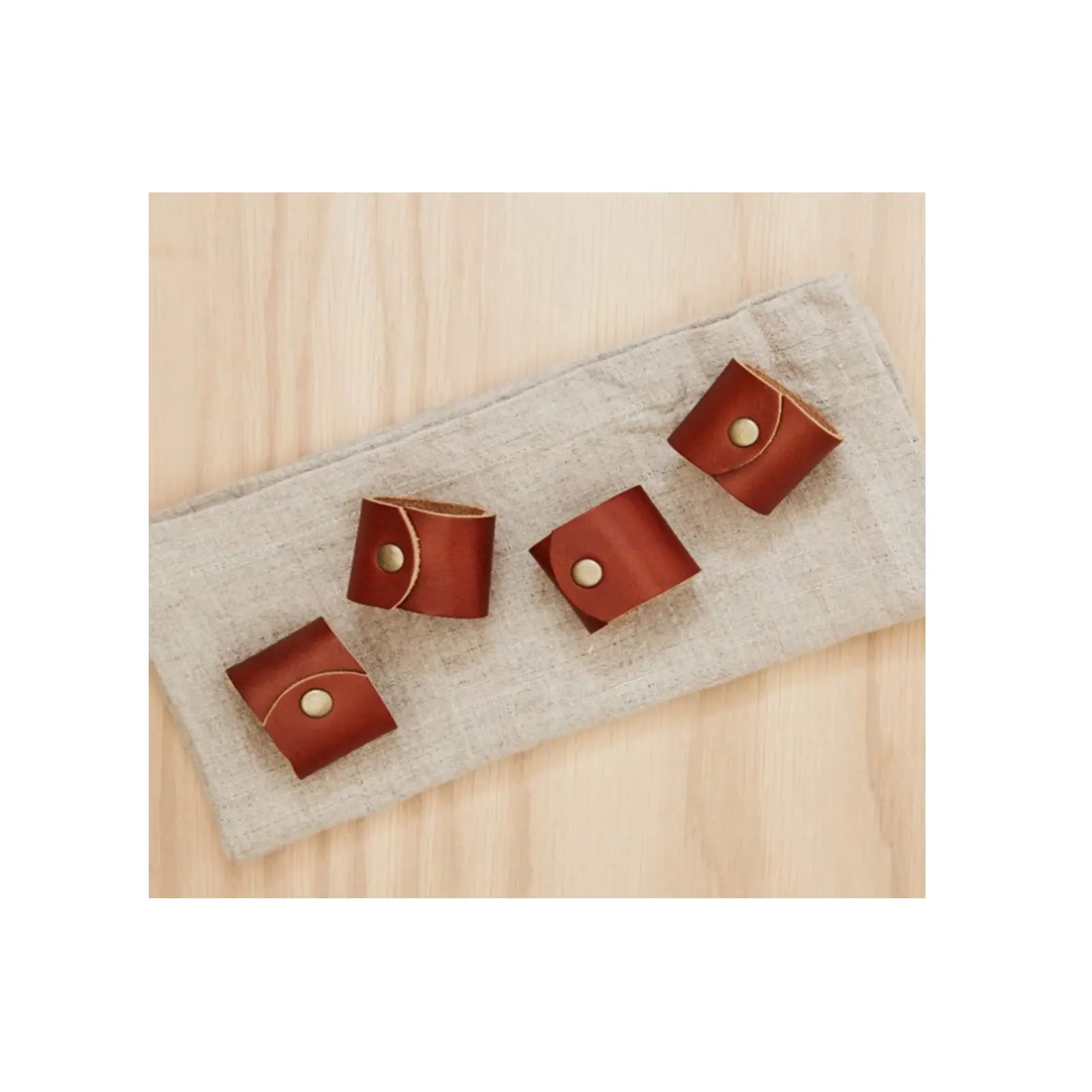 wedding napkin ring Minimalist Leather Napkin Rings Napkin Holders Paper Towel Rings for a Simple Table
