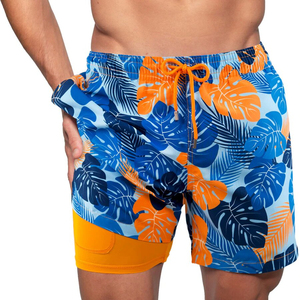 Beach Shorts OEM <b>Mens</b> Soft Short Swimming Boarding Printed Shorts Water <b>Trunks</b> Gym Short Casual Beach Shorts for <b>Men</b> - Product Image 1