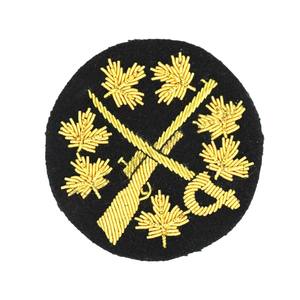 Badges de logo personnalisé de haute qualité fabriqués à la main broderie de fil de lingot à coudre badges brodés uniformes-vente en gros - Product Image 1