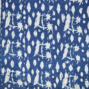 Cubrecama Kantha 100% Algodón, Estampado en Bloques, Teñido a Mano, Hecho a Mano, para Uso Doméstico, Suministro Directo de Fábrica - Product Image 3