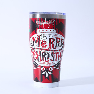 30oz Stainless Steel Vacuum Insulated Tumbler Full Wrapped Print <strong>Design</strong> Coffee <strong>Mug</strong> or Beer Tumbler for Travel for Christmas