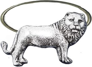 Lion Fine anglais étain rond de serviette Unique décor à la maison pour les pièces de centre de Table de fête bois et papier matériel - Product Image 2