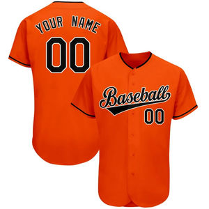 Custom 100% Polyester Button Down Custom Baseball Shirts Multi Color Baseball Jersey Softball Uniform Jersey for Team OEM - Product Image 2