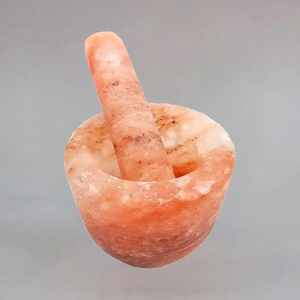 Pequeña cocina estilo amor alta calidad artesanías naturales talladas mortero Maja especias herramienta sin Base sal decoración pequeño diseño - Product Image 6