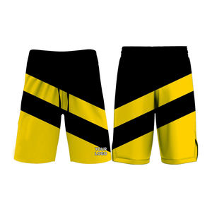 2025 Pakistan fait de haute qualité personnalisé hommes noir MMA Shorts 100% Polyester côté fente combat Shorts par Custom Fight - Product Image 1