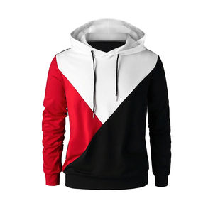Ropa de calle de mezcla básica de algodón de gran tamaño para hombre, sudaderas y sudaderas con capucha personalizadas, sudaderas con capucha lisas Unisex - Product Image 1