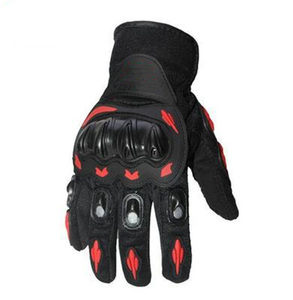 Leather Motorbike Custom Waterproof Riding Gloves Full <b>Finger</b> Motocross <b>Bike</b> Hand Protection Unisex - Product Image 4