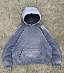 Sudadera con capucha lavada con ácido Unisex Vintage personalizada, suéter antiguo de gran tamaño lavado con piedra, bordado, Sun Faded Boxy Fit para Spring Digital - Product Image 2