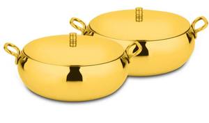 Casserole ovale de luxe en acier inoxydable de haute qualité avec couvercle pour la cuisine et le service - Product Image 6