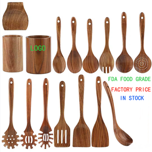 ชุดอุปกรณ์ครัวขายดี ช้อนไม้ ส้อม ตะหลิว ชุดอุปกรณ์ครัว ของใช้ในครัว ชุดช้อนไม้ ตะหลิว - Product Image 1