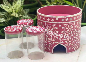 Eid Special Top-Ranked Arabian Kitchenware Mother of Pearl <b>Sweet</b> Stand with Seashell Bone Leaf Decor for <b>Party</b> Accessories - Product Image 5