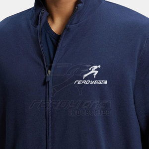 Chaqueta elástica de invierno para hombre para gimnasio o entrenamiento, mangas ajustadas y cremallera duradera de longitud completa - Product Image 6