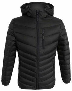 Chaqueta acolchada de burbujas ligera de nuevo diseño, chaqueta acolchada de invierno para hombre, impermeable, a prueba de viento, con cuello levantado, logotipo frontal, servicio OEM - Product Image 4