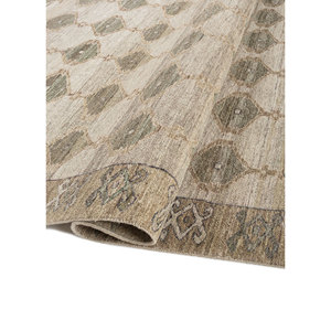 Tapis en laine noués à la main Erbe Green, motif géométrique abstrait, design puzzle rectangulaire pour la maison, le salon, la chambre à coucher - EA-3134 - Product Image 2