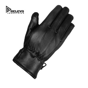 Gants de course moto en cuir premium pour hommes, design à doigts complets, compatibles écran tactile, confortables, adhérence forte, élégants et durables - Product Image 2