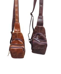 Vente en gros Sacs à bandoulière Hommes Femmes Unisexe Sac à dos à bandoulière Petit sac à bandoulière en cuir de haute qualité - Product Image 2