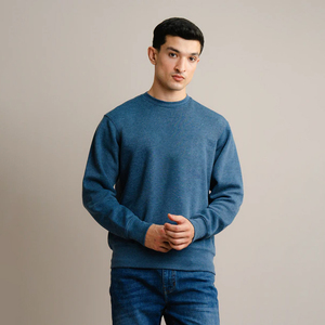 Sudadera con capucha clásica de algodón con logotipo bordado para hombre, sudadera con jersey de lana OEM, cómoda, fabricada por Huzaifa Products - Product Image 1