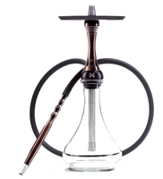 Hookah Alpha X Kualitas Pertama Original - Desain Cermin Baja Tahan Karat Modern dengan Kotak Hadiah Mesin CNC