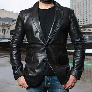 Nueva Ropa Casual de Invierno 2025, Chaqueta de Cuero Genuino de Alta Calidad para Hombre, Color Personalizado, Impermeable, Estilo Urbano sin Cuello - Product Image 3