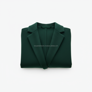 เสื้อโค้ทขนสัตว์สีเขียวเข้มสำหรับผู้หญิงแบบสั่งทำพิเศษ ผู้ผลิต OEM และรับผลิตแบรนด์ส่วนตัว - Product Image 6