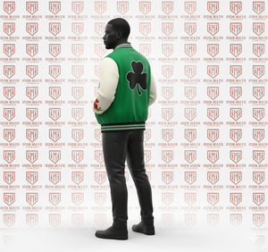 Veste de baseball unisexe personnalisée avec broderie sur le devant, en gros, veste décontractée pour homme, printemps, coton uni, lettreman - Product Image 5