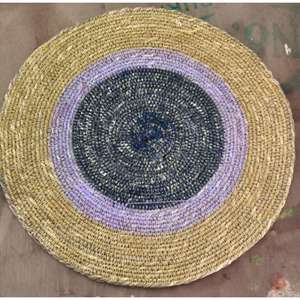 Set de table en jonc de mer naturel fait main, tressé, écologique, minimaliste, résistant à la chaleur - Product Image 2