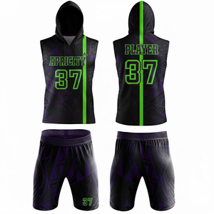 ชุดฟุตบอลธง7v7สั่งทำได้จากโรงงาน | เสื้อเจอร์ซีย์และกางเกงขาสั้นระเหิด | ชุดทีมแห้งเร็ว | ยอมรับ OEM ODM - Product Image 3