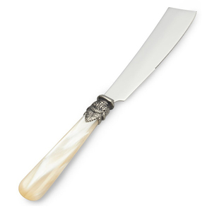 Ensemble de couteau et de serveur de gâteau de mariage en acier inoxydable avec poignée gravée de style de luxe - Product Image 1