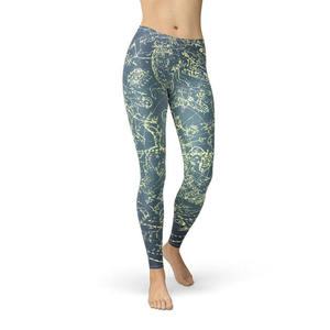 Leggings de yoga taille élastique impression par sublimation haute qualité confortable femmes Leggings d'entraînement de fitness vente en gros OEM - Product Image 4