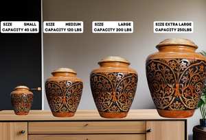 Urna Grande de Madera para Cenizas Humanas Para Mascotas Adulto Personalizada para Entierro para Cenizas Urna - Product Image 5