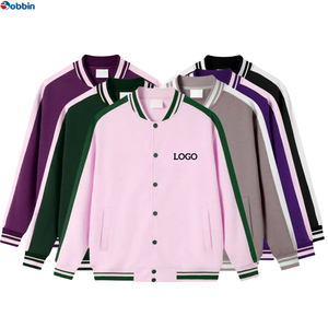 Veste de baseball varsity personnalisée de haute qualité à la vente chaude, veste varsity tricotée pour femmes, broderie épaisse, imprimée - Product Image 2