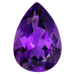 Piedra de corte facetado de tamaños calibrados de piedras preciosas sueltas con forma de pera amatista Africana natural del Fabricante Mayorista en línea - Product Image 1
