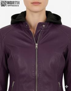 Chaquetas de invierno de cuero genuino para mujeres y hombres Chaquetas de cuero transpirables personalizables unisex - Product Image 6