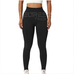 Nuevas mallas de gimnasio de cintura alta a cuadros Premium para mujer, pantalones deportivos de Yoga con realce, cierre de cintura elástica, transpirables, de secado rápido, a bajo precio - Product Image 1