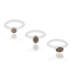 Anillo apilable de piedras preciosas de cuarzo lila de Plata de Ley 925, diseño clásico, ajuste de bisel de joyería fina para fiestas directamente exportadas - Product Image 4