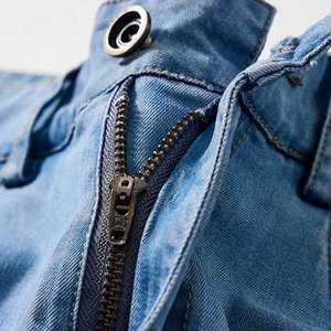 Jeans décontractés de couleur personnalisée de la meilleure qualité pour hommes nouveau style d'utilisation en extérieur fermeture à bouton légère avec votre propre logo - Product Image 3