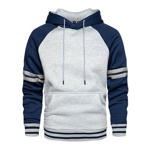 เสื้อฮู้ดผู้ชายแบบสวมหัวสำหรับฤดูใบไม้ร่วง ผลิตตามสั่งขายส่ง OEM สีพื้น ผ้าฝ้ายฟลีซ 100% ระบายอากาศได้ดี พิมพ์ลาย คอกลม - Product Image 2