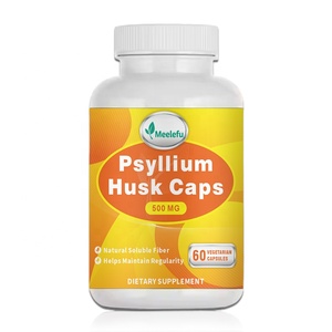 Cápsulas de Cáscara de Psyllium OEM/ODM, Suplemento de <span class=keywords><strong>Fibra</strong></span> Natural, Prebióticos <span class=keywords><strong>y</strong></span> Probióticos para la Salud Digestiva de Adultos, Grado Alimenticio, 2 Años - Product Image 1