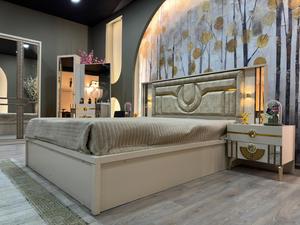 Juego de dormitorio moderno de lujo, elegante tamaño King con características de almacenamiento para uso en el hotel o la sala de estar - Product Image 2