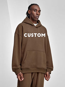 Sudadera con Capucha Personalizada de Estilo Urbano, 280g, Felpa Gruesa, Sin Cordones, Hombros Caídos, Unisex, Invierno, Ecológica, Transpirable - Product Image 5