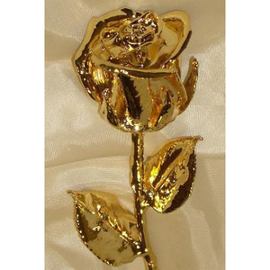New Attractive Design Decorative 24k Gold Rose Superior Quality Metal Gold Rose Perfect Gift for Weddings and Special Occasions - Product Image 5