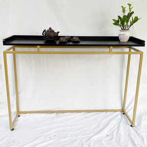 Modern/Elegant Wooden <b>Console</b> <b>Table</b> with Iron Frame for Living Room/Hotel/Bedroom-CST037 - Product Image 3