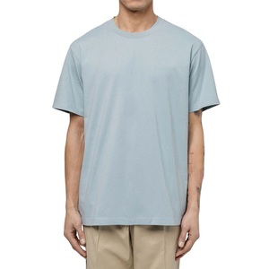 เสื้อยืดผู้ชายฤดูร้อน OEM เสื้อยืดธรรมดาพิมพ์โลโก้ขนาดพิเศษทนทาน - Product Image 4