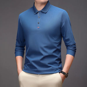 Chemise polo à manches longues décontractée pour homme populaire, style automne 2026, tendance et polyvalente - Product Image 4